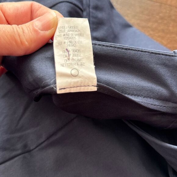 Theory navy blue women’s dress pants size 6 classic closet staple work career bo - Picture 5 of 9